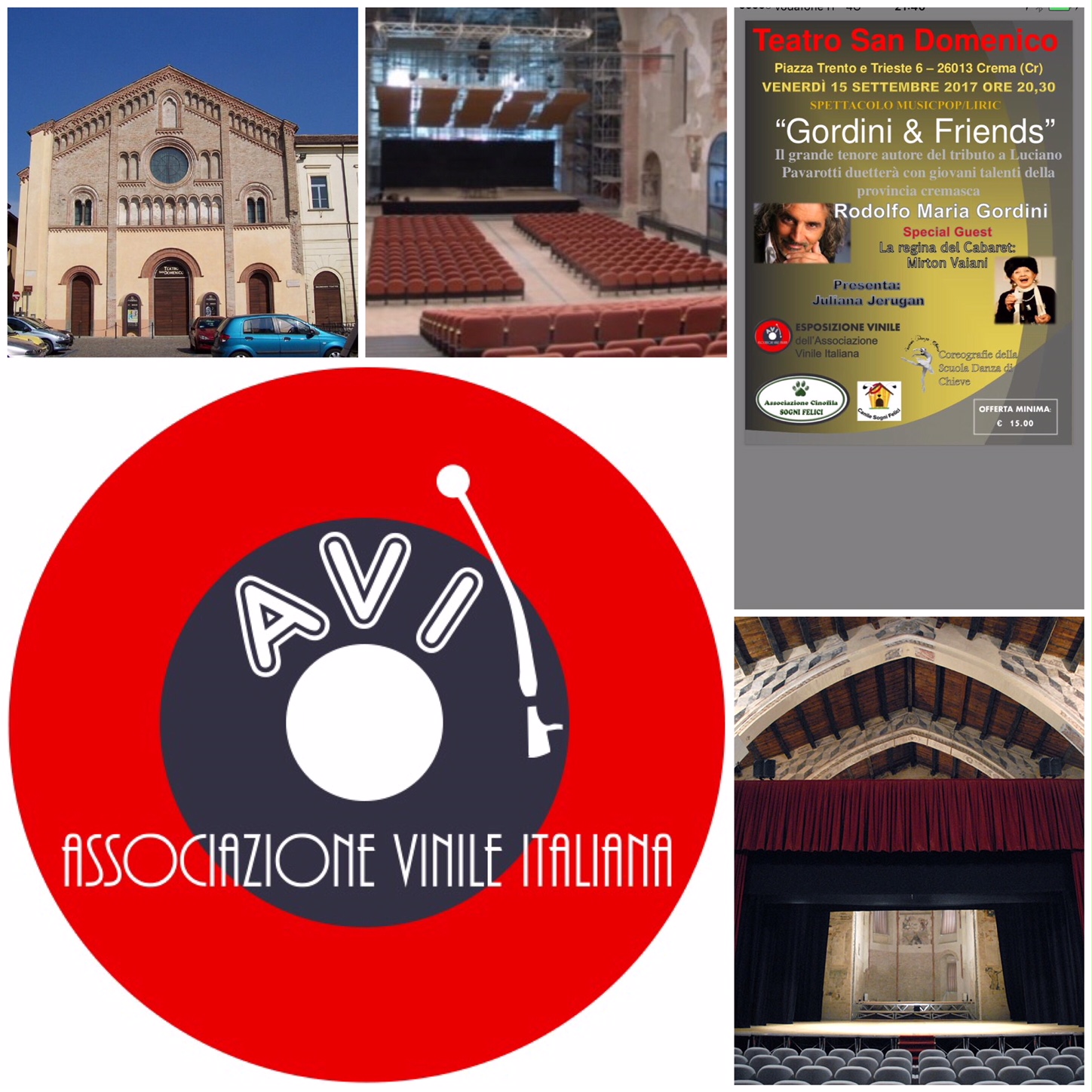 Gordini and friends al Teatro San Domenico - Associazione Vinile Italiana